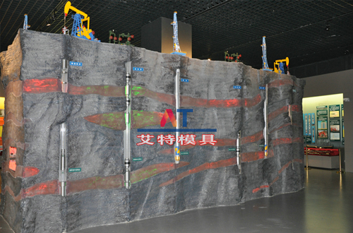 油田作業(yè)  地質管柱墻模型